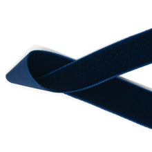 Load image into Gallery viewer, Dearly Departed Corsage - Navy Ribbon, White Roses, Riceflower