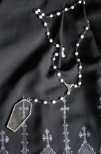 Load image into Gallery viewer, Coffin Rosary Style Necklace