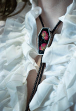 Load image into Gallery viewer, Rose Coffin Bolo Tie