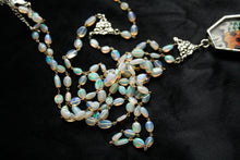 Load image into Gallery viewer, Sample - Premium AA Grade Opal Necklaces with Sunset Moth Wings
