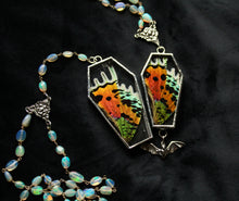 Load image into Gallery viewer, Sample - Premium AA Grade Opal Necklaces with Sunset Moth Wings
