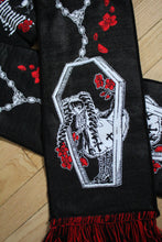 Load image into Gallery viewer, Coffin Rosary Woven Winter Scarf
