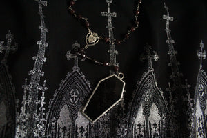 Coffin Rosary Style Necklace