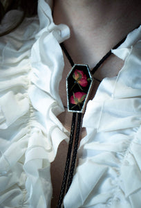 Rose Coffin Bolo Tie